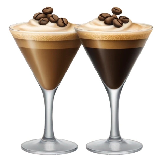 2 espresso martinis cheers sticker
