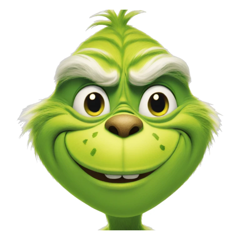 The grinch smiling sticker
