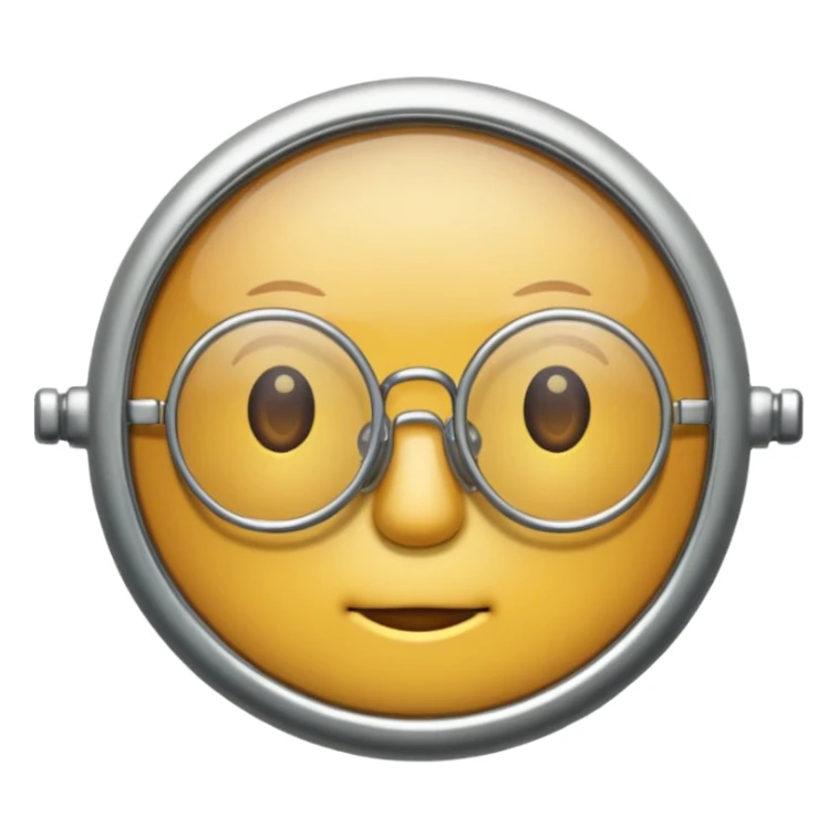 Monocle glasses sticker