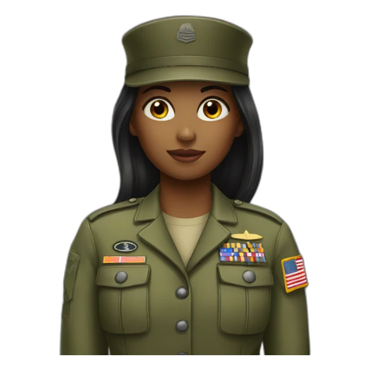A girl in the army  sticker