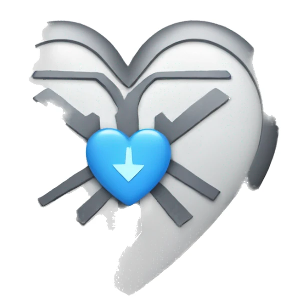 Cyber sigilism heart sticker