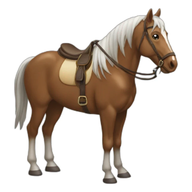 Caballo sorprendido enojado sticker