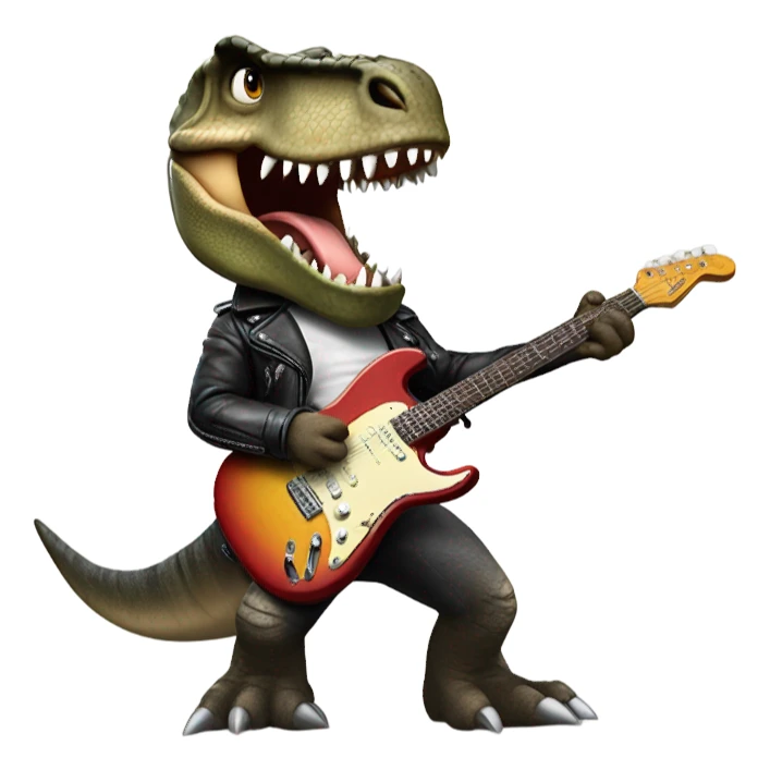 dinosaur heavy metal sticker