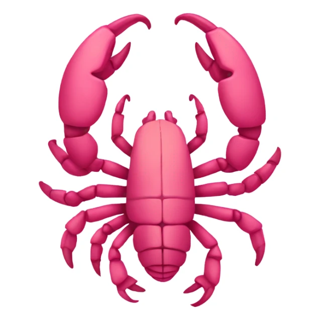 Pink scorpion sticker
