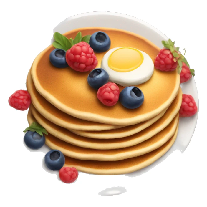 pancakes with berries  sticker
