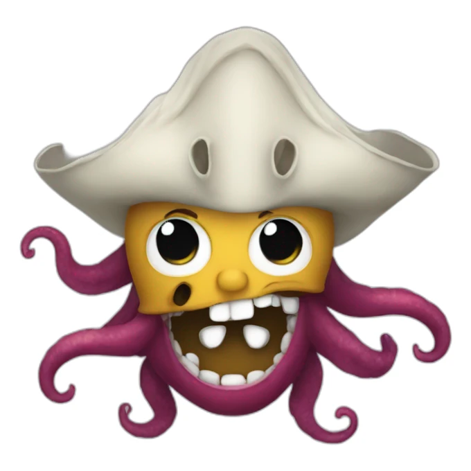 Trump as kraken pirate sticker