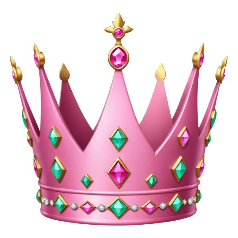 pink jewelly crown sticker