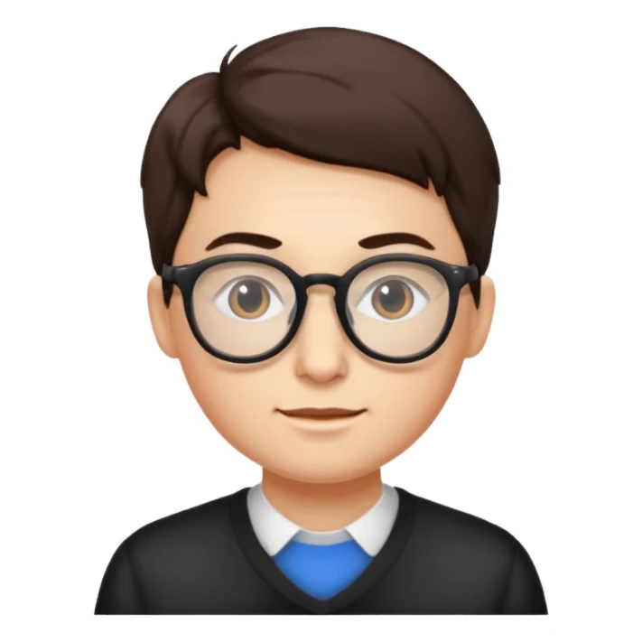 Idk with glasses  sticker