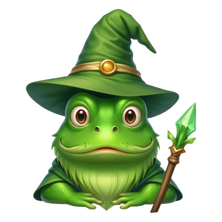 Frog as a wizard  sticker