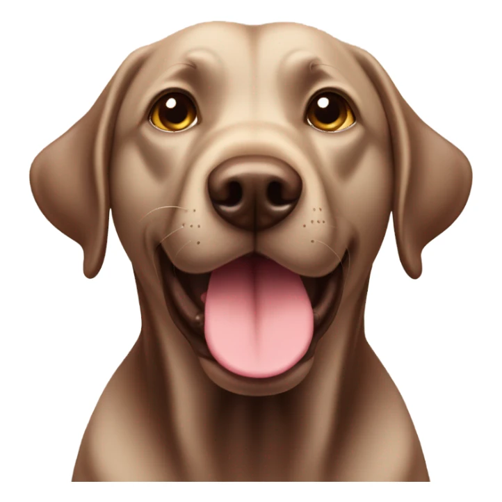 Chocolate lab drooling sticker