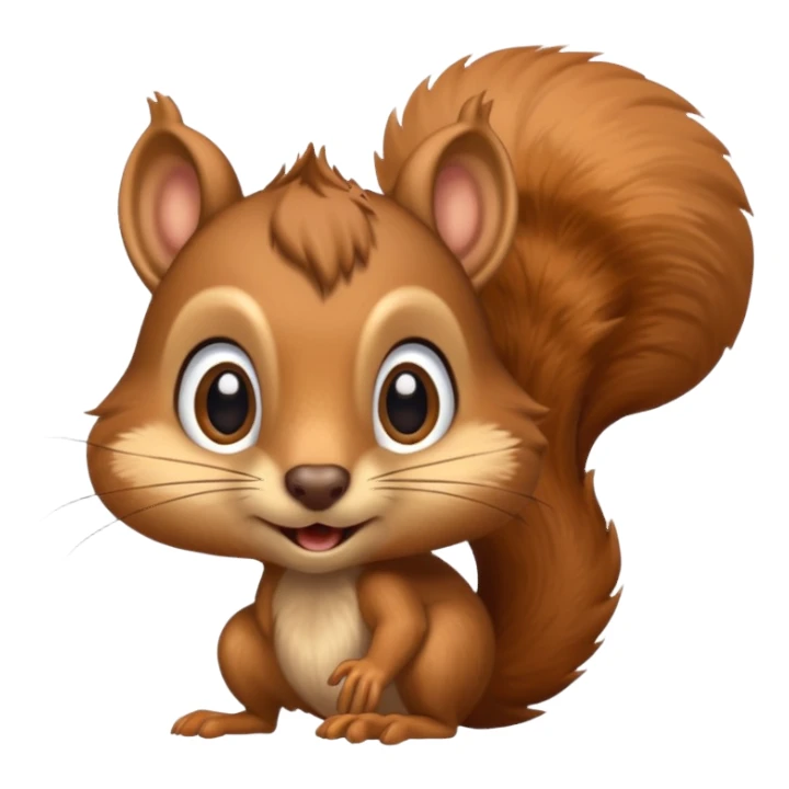 crazy squirrel  sticker