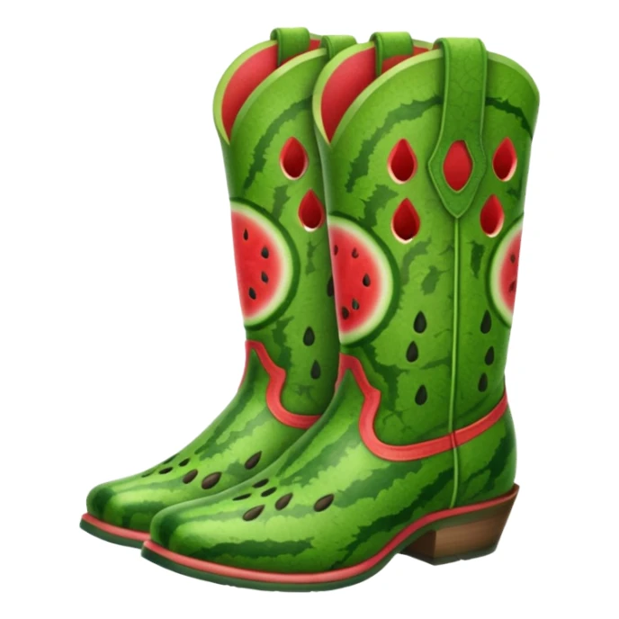 Watermelon cowboy boots sticker