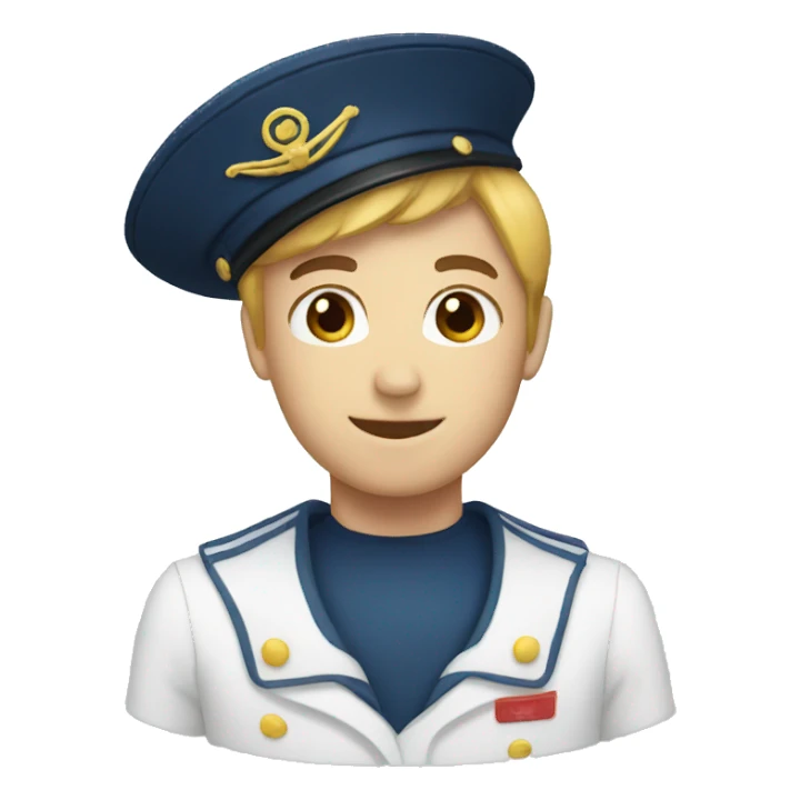 A sailor cap sticker