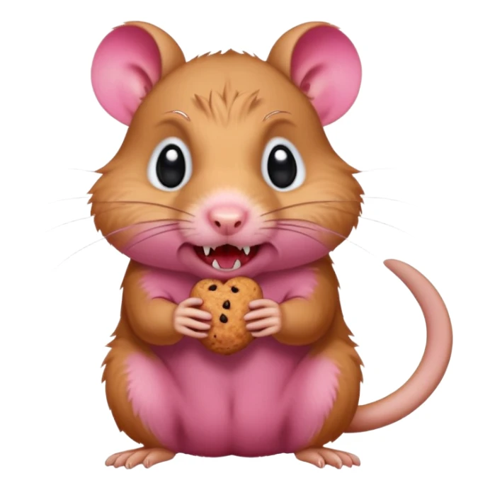 a Rabid Gerbil begging for food sticker