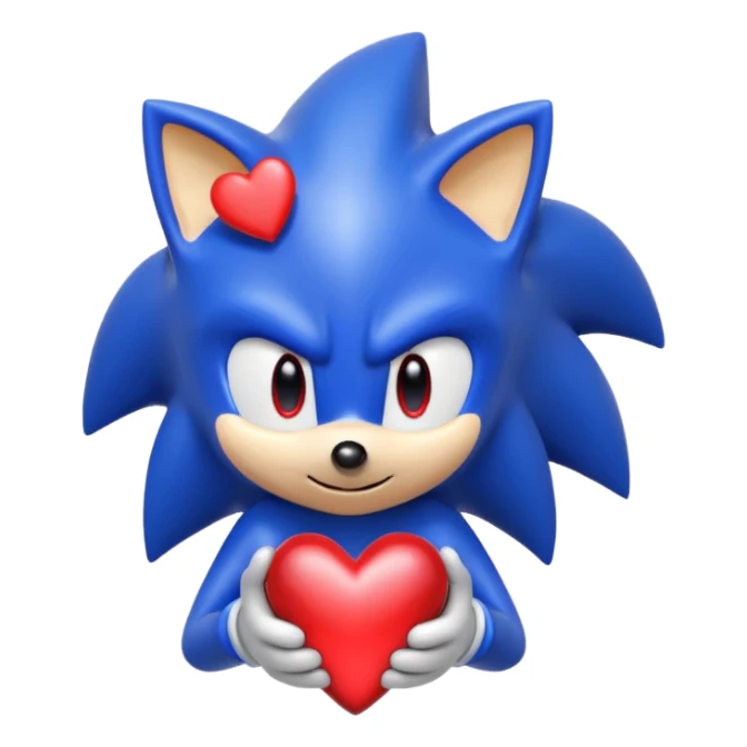 Sonic heart in love sticker
