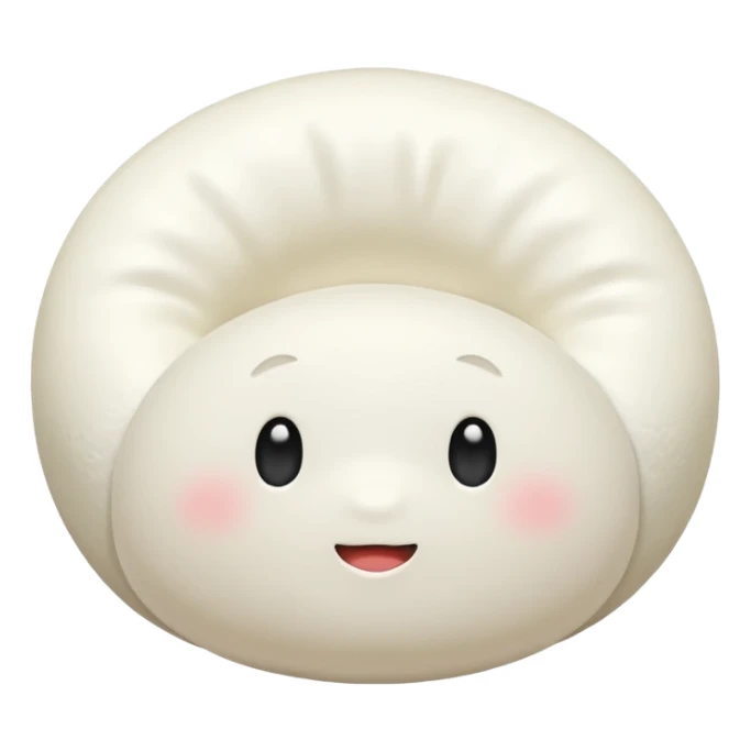 white mochi without face sticker