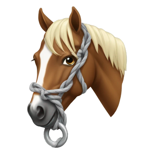 horse tied up sticker