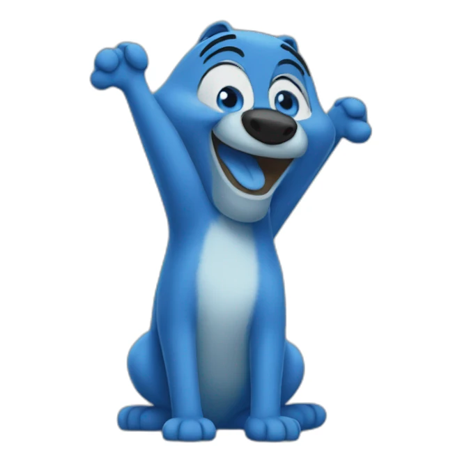 bluey saying hooray sticker