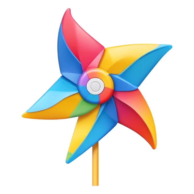 Pinwheel sticker
