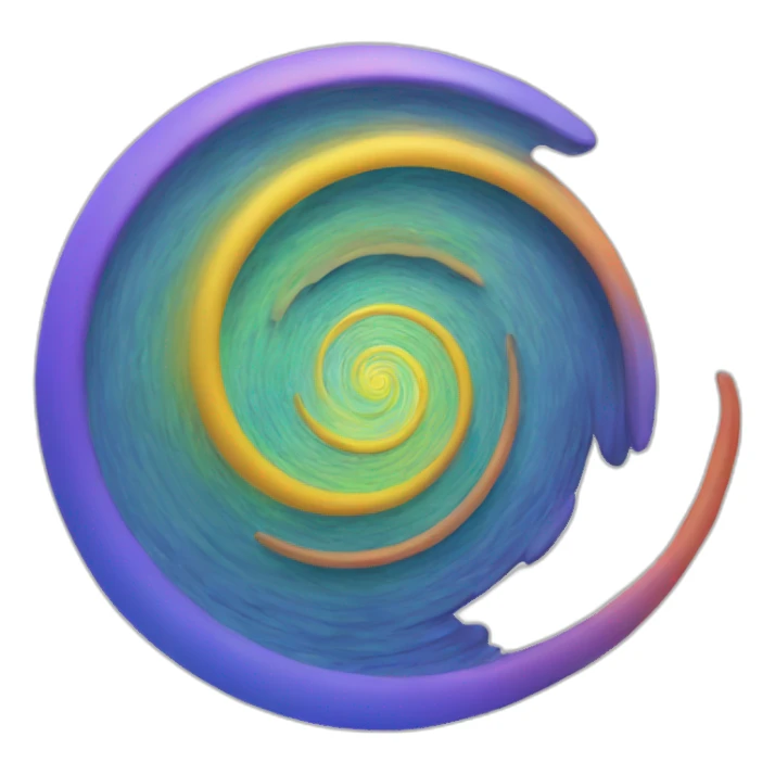 Spirale irisée sticker