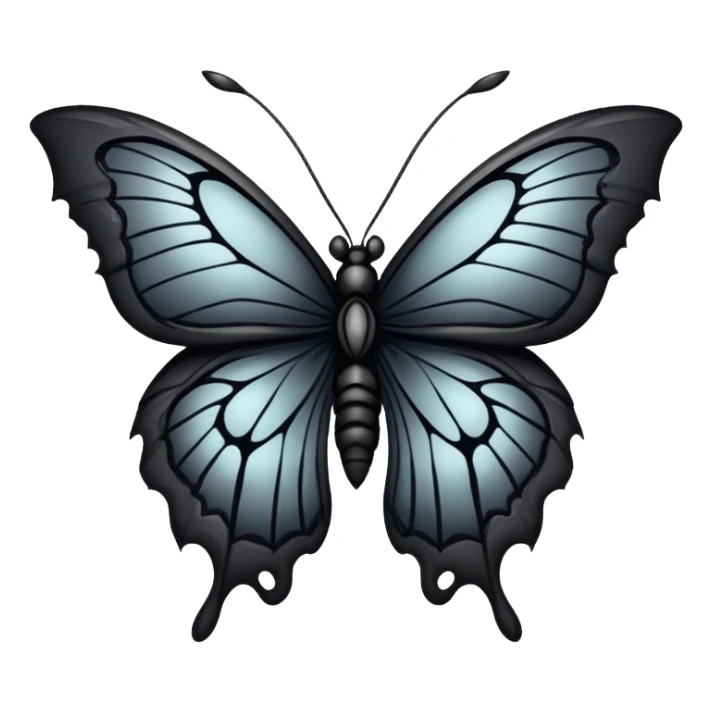 Edgy Gothic Badass Cool Butterfly sticker