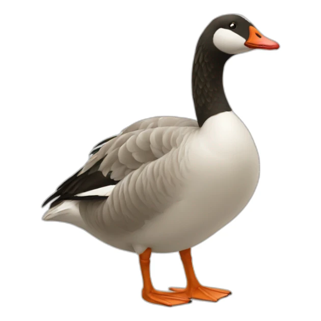 In love goose sticker