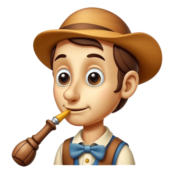 pinocchio long nose sticker