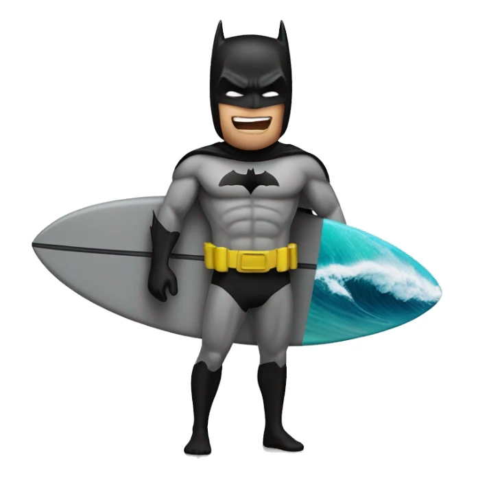 Batman + surfing  sticker