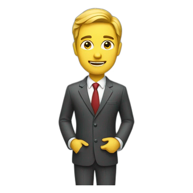 corporate sales person sticker