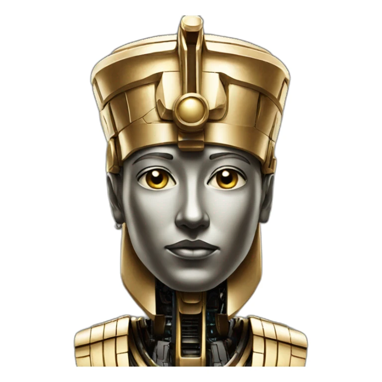robotic pharaoh ai sticker