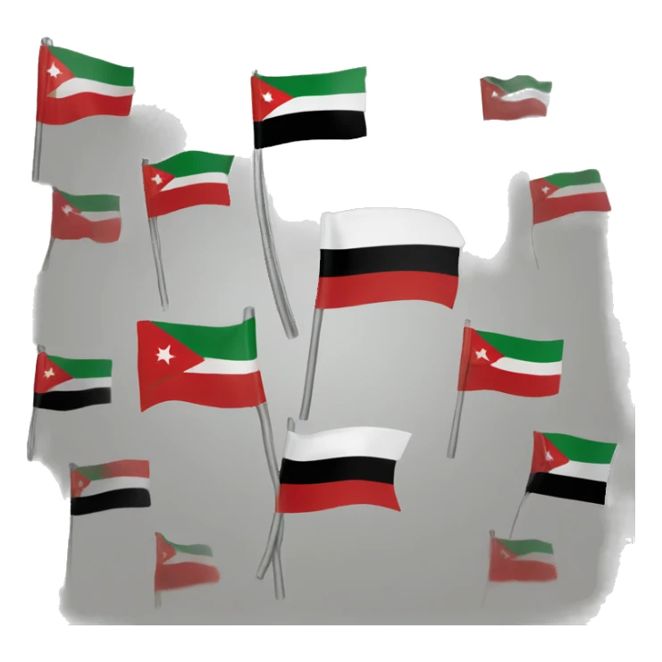 Syrian flag three red stars sticker