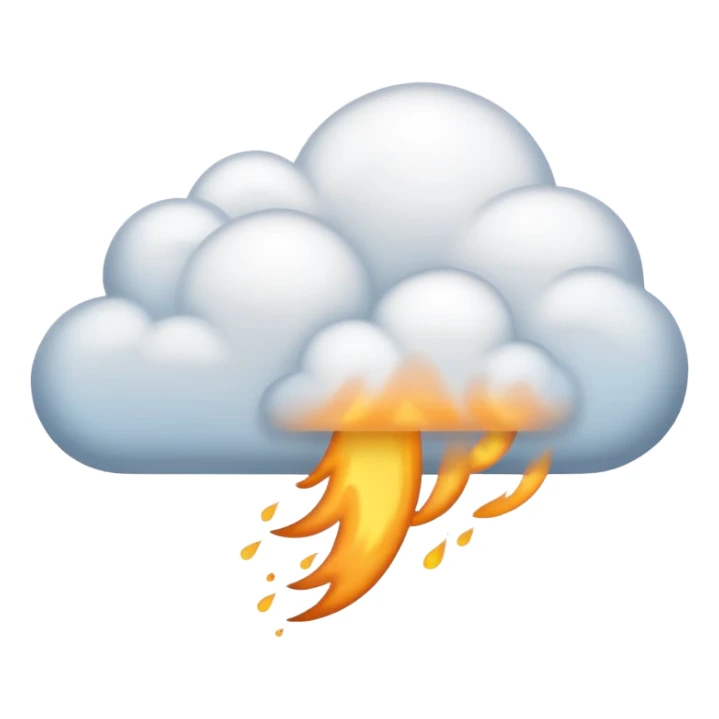 fart cloud from right to left sticker