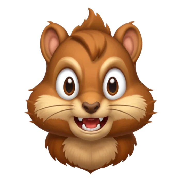 Angry squirrel sticker