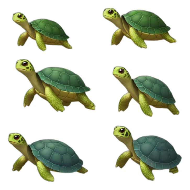 Écureuil sur tortue sticker