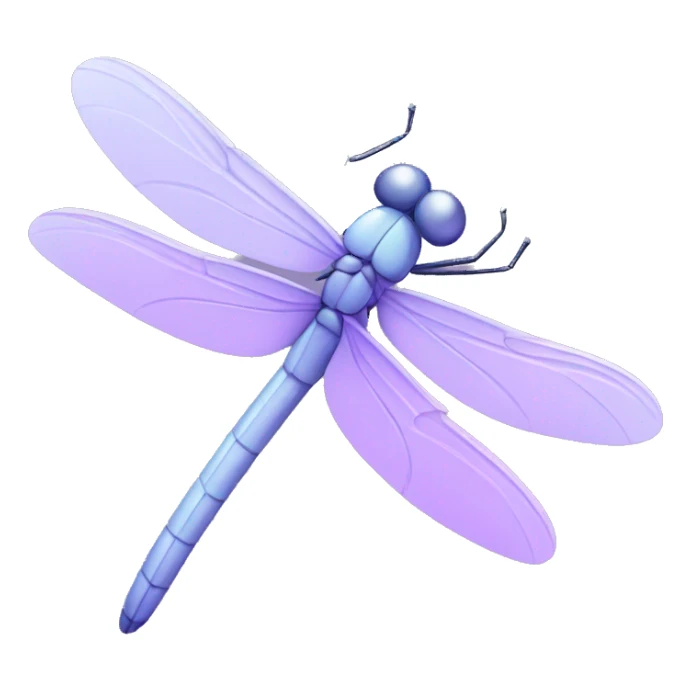 Pastel purple dragonfly  sticker