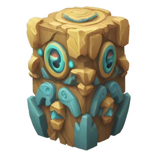Mystic Totem isometric  sticker