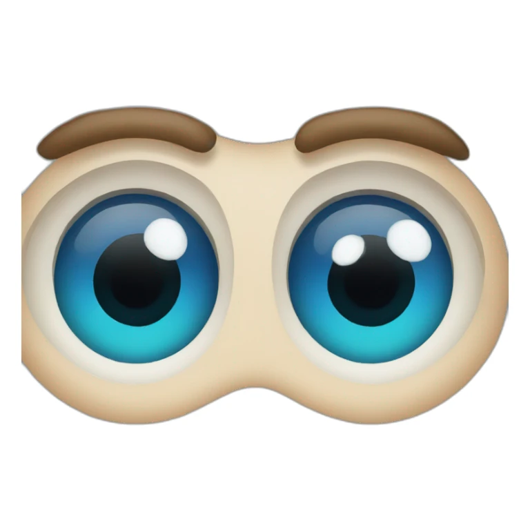 animation eyes in number 8 sticker