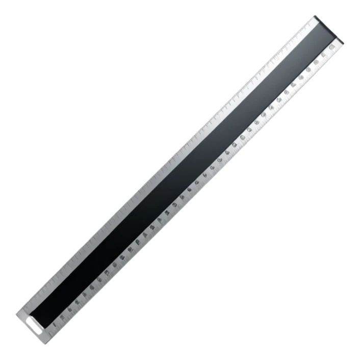 straight ruler measurement tool sticker