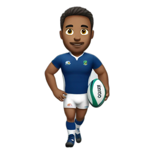 Rugby player sticker