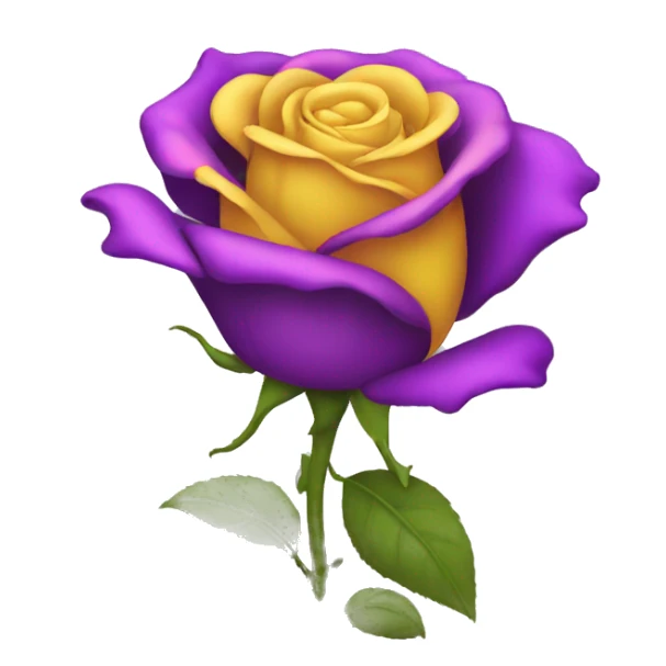 Rose Yellow & Purple  sticker