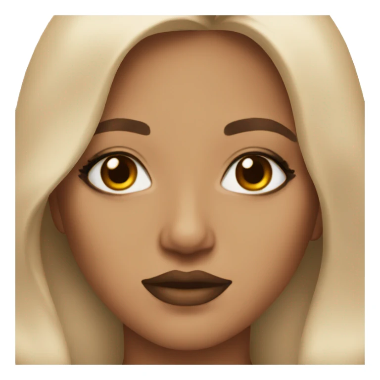 Beige asthetic make up sticker