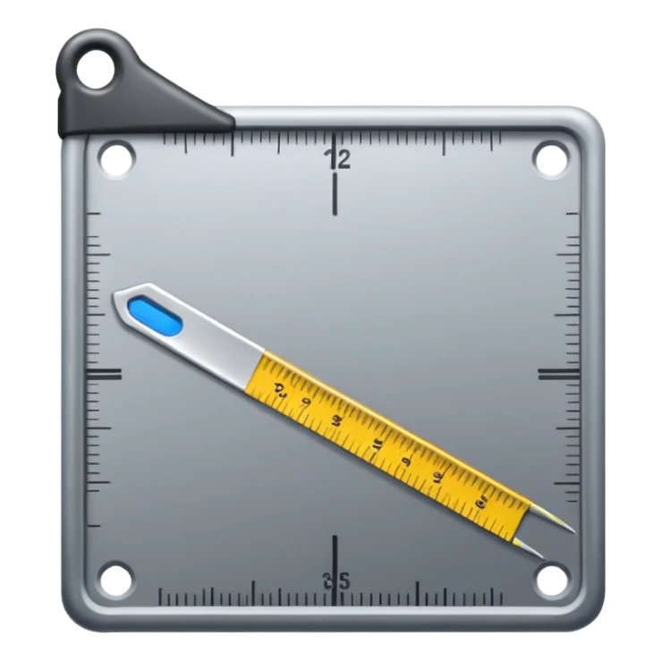 mac os icon crop ruler square  sticker
