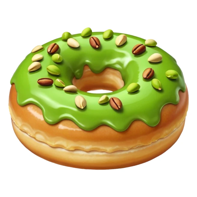 donuts green pistachios topping sticker