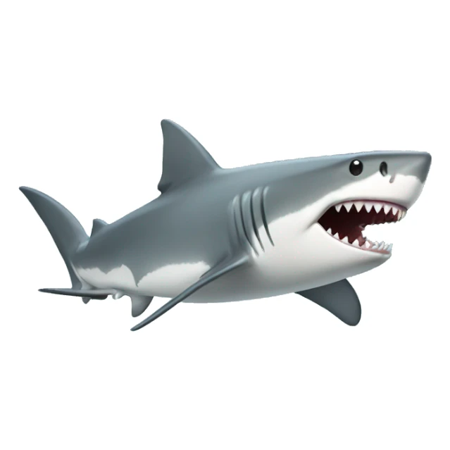 shark surfing sticker