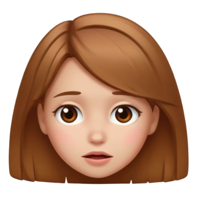 Girl embarrassed  sticker