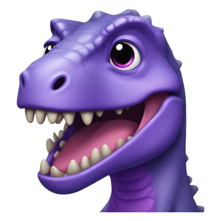 Purple dinosaur sticker