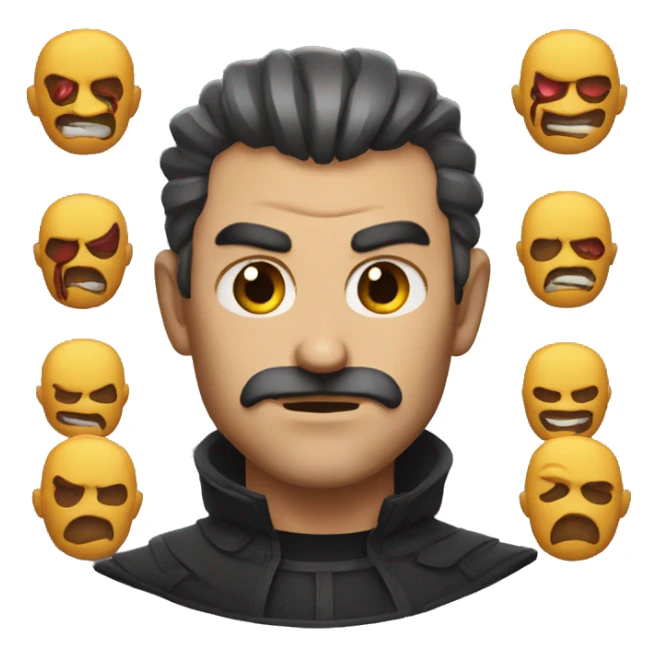 VILLIAN with cruel looks sticker