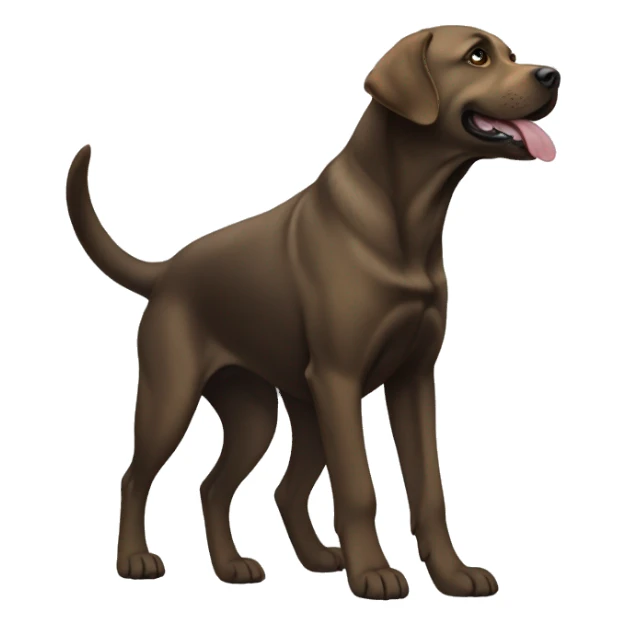 Labrador trying to catch his own tail sticker