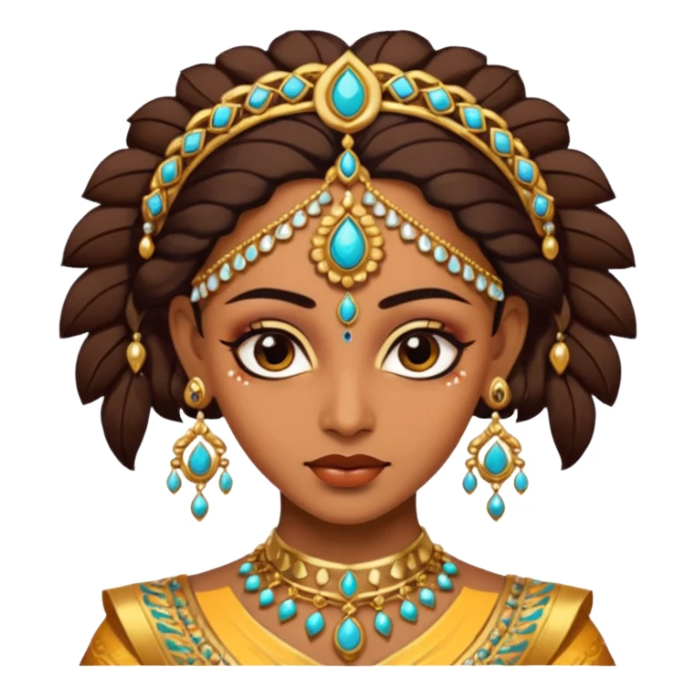 indian dancer face sticker
