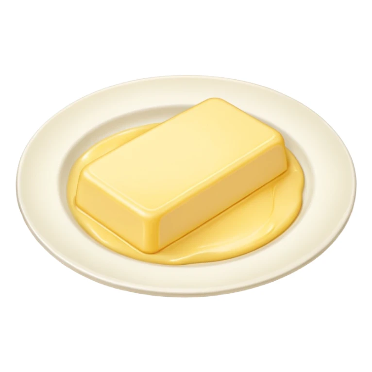 Butter on the white plate  sticker